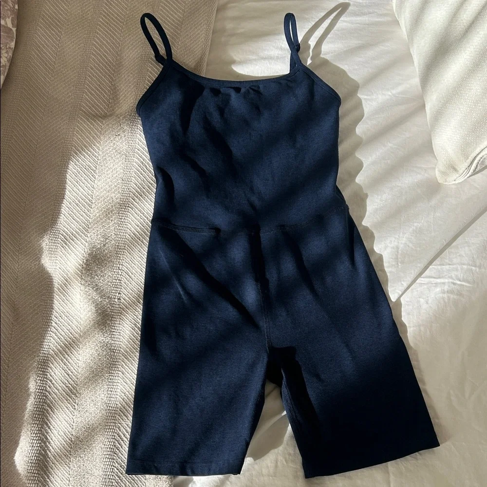 Beyond Yoga Navy Biker Jumpsuit - Picture 1 of 4